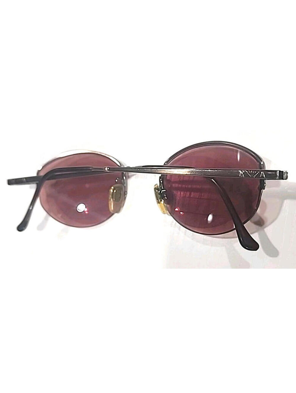 Emporio Armani 080 1021 No Lenses Small Brown Oval Eyeglasses Frame 49-21 135 - Picture 7 of 8